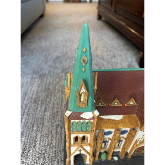 Dept  56 All Saints Corner Church.  *damaged - Picture 10 of 11